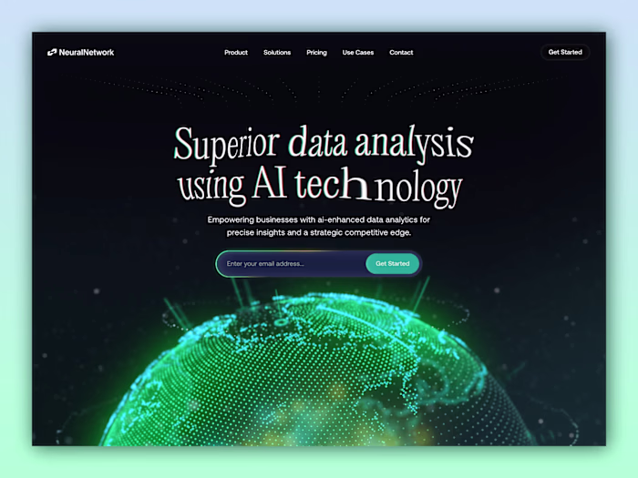AI Landing Page Animation