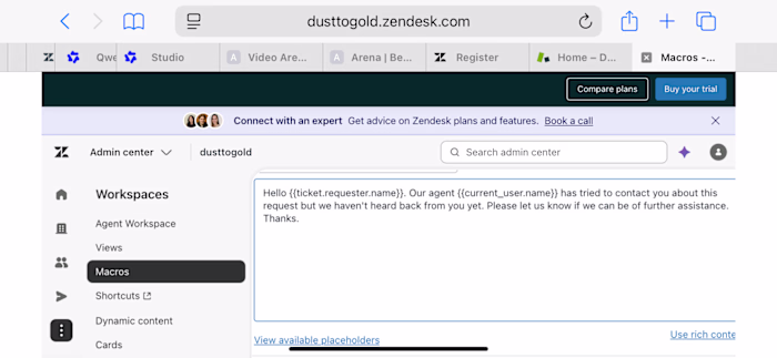 Zendesk Customer Support Practice Project
During