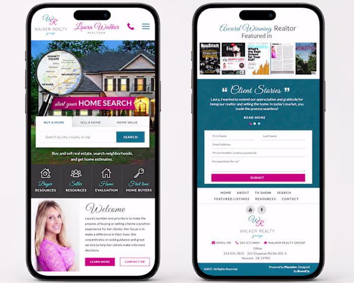 Designed a modern Kajabi website