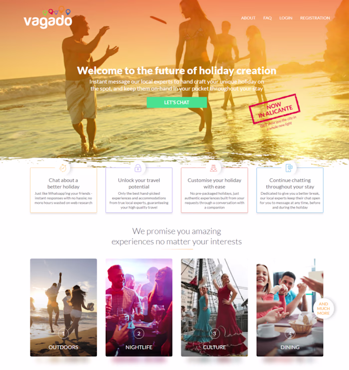 Vagado | web application