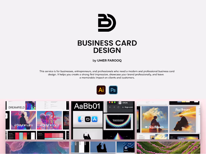 Business Card Design
This service is