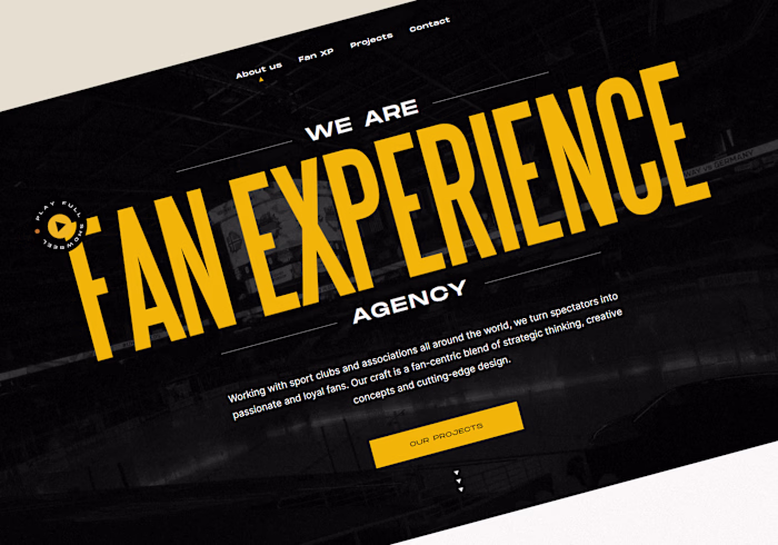 Fan Experience Agency Website