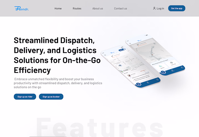 Sent logistics mobile app