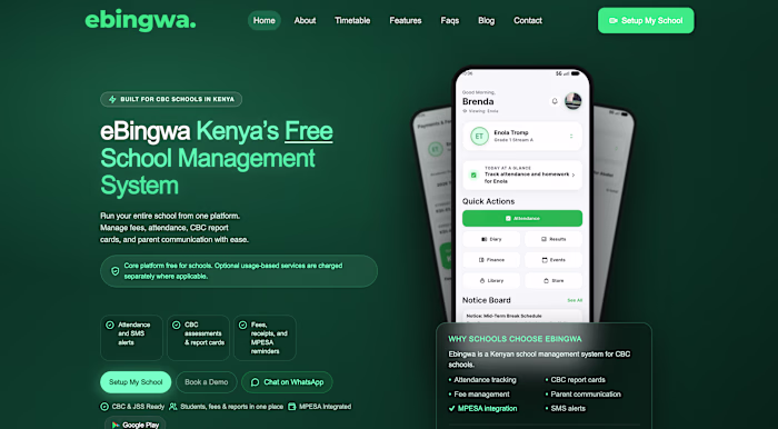Ebingwa is a school management system