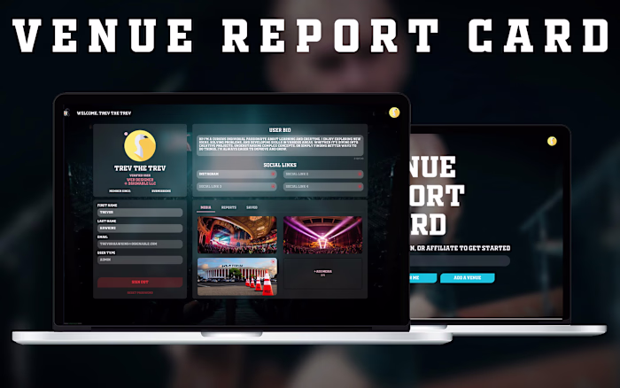 Venue Report Card | Lead Designer & Full-Stack Developer