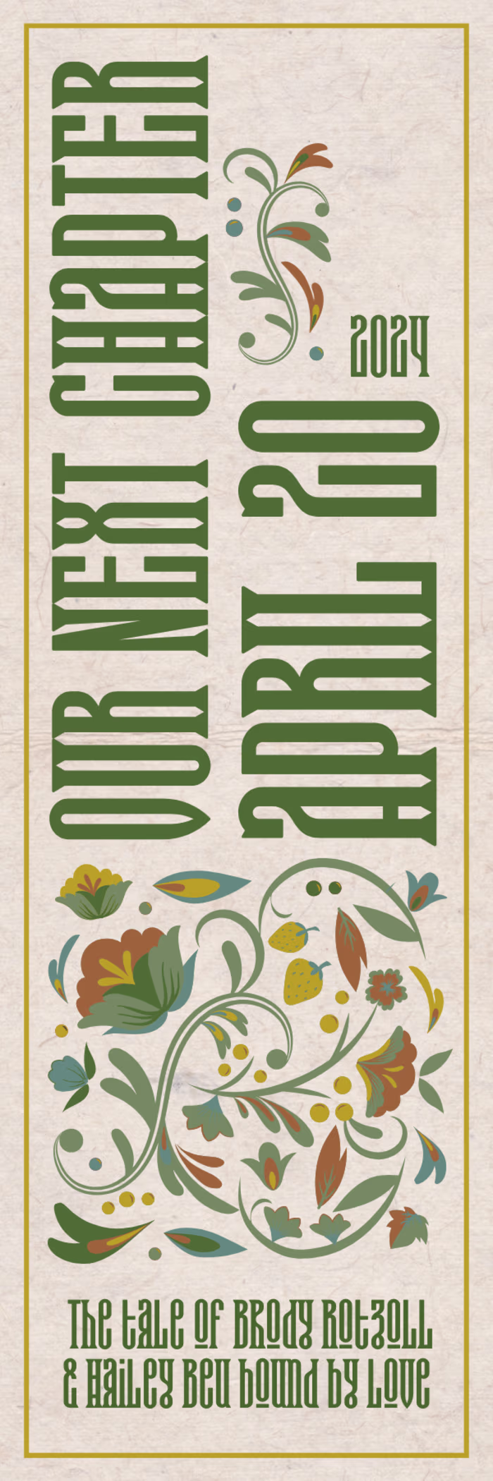 Save the date Bookmark