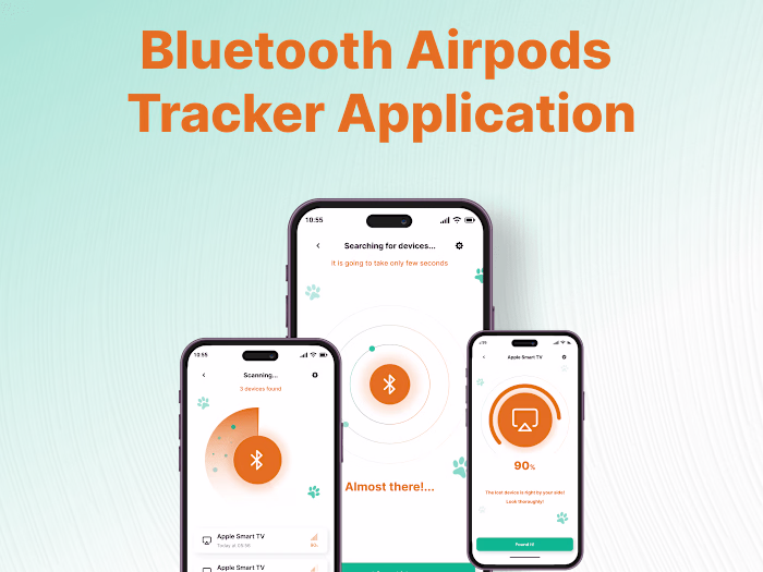 Bluetooth Airpods Tracker Application Design