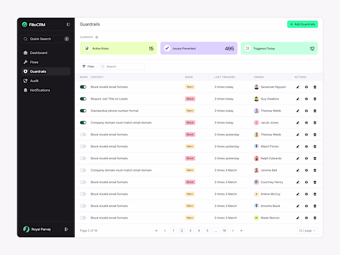 Guardrails - CRM AI