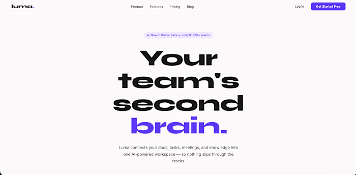 Modern SaaS landing page for