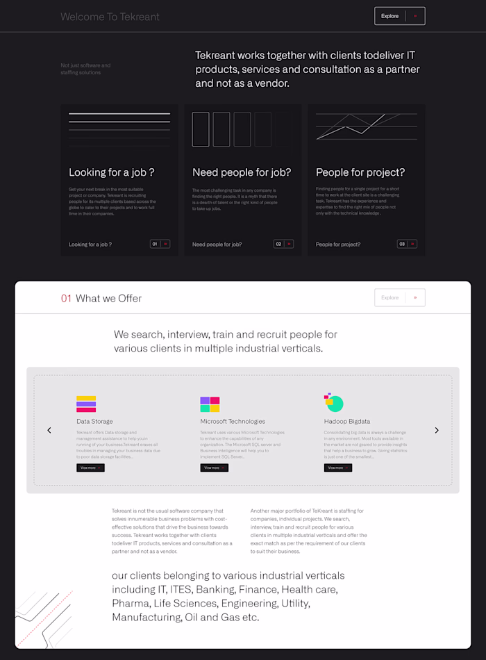 Tekreant-Staffing Company on Behance