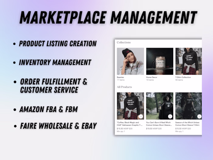 Marketplace Product Listing