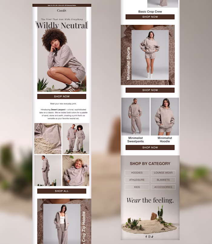 Email Design for Comfrt