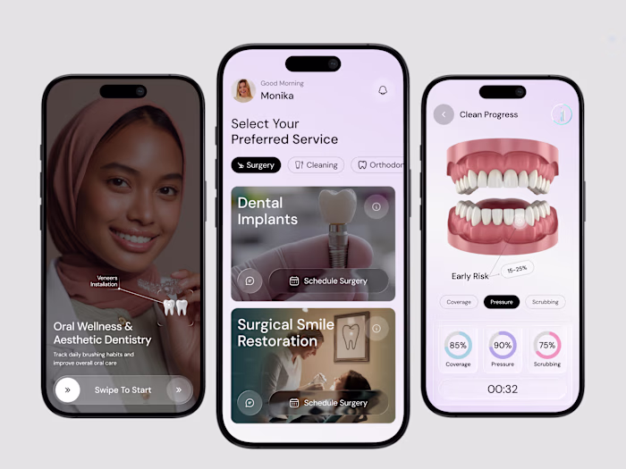 Dental Care App UI Design