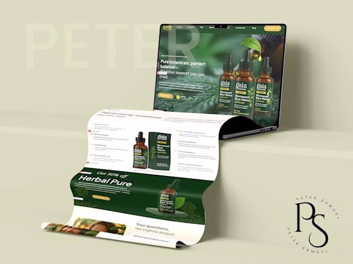 Herbal Health Product
Website
A full conversion-optimised