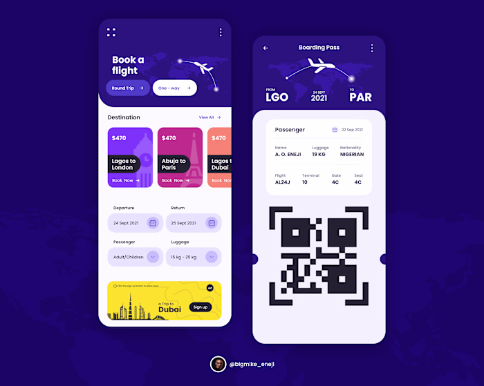Boarding Pass UI - 024