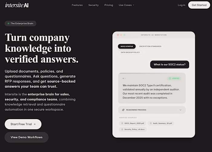 Intersite.ai (https://Intersite.ai) is a Enterprise