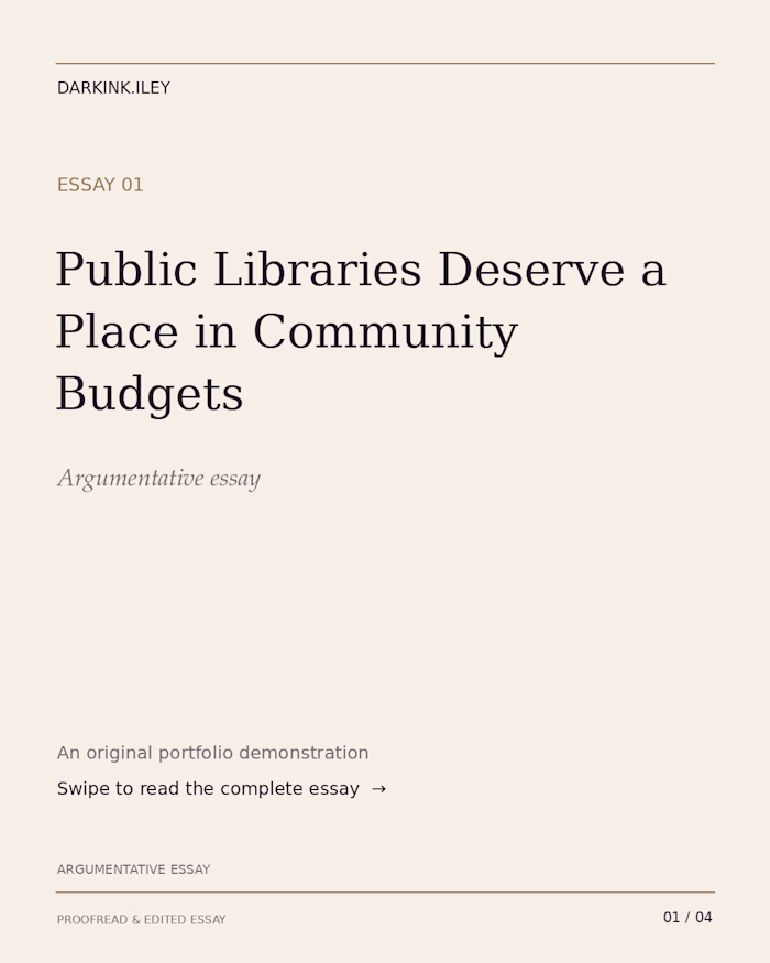 public library essay