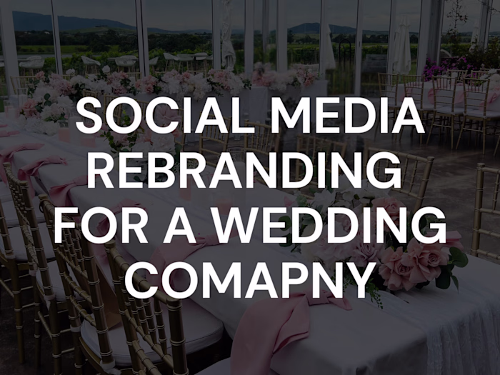 Luxury Social Media Rebranding for Amethyst Weddings & Décor