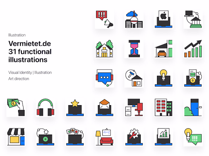 Vermietet.de Visual Identity Rebranding