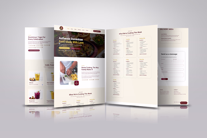 Framer Website for Dominican Food Business