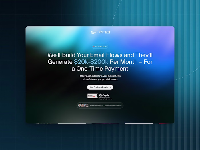 Email Engineers — Landing Page for an Email Marketing Agency