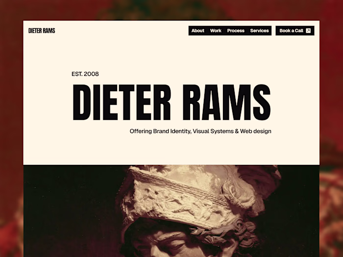 Dieter Rams - Portfolio Website Template