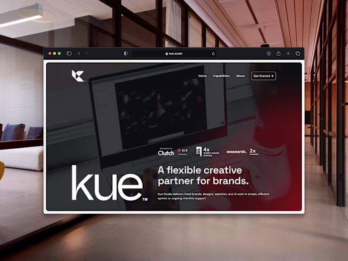 Kue Studio Website: Branding, GSAP & Motion Build