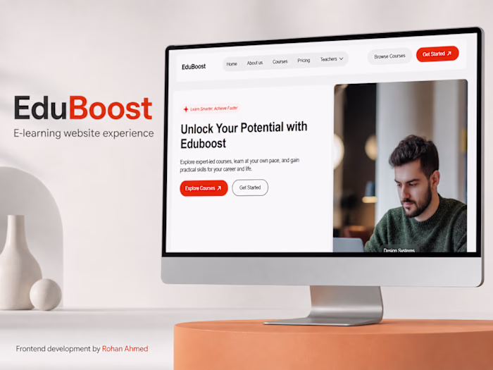 EduBoost — E-learning Website in Next.js