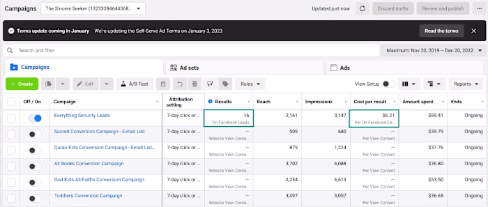 facebook ads foe e-commerce