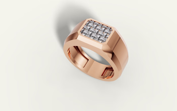 Men's signet ring