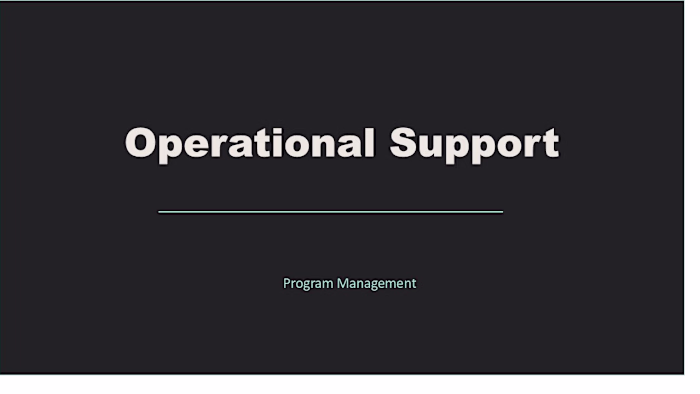 Operational Support