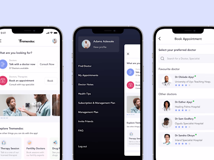 Tremendoc telemedicine app