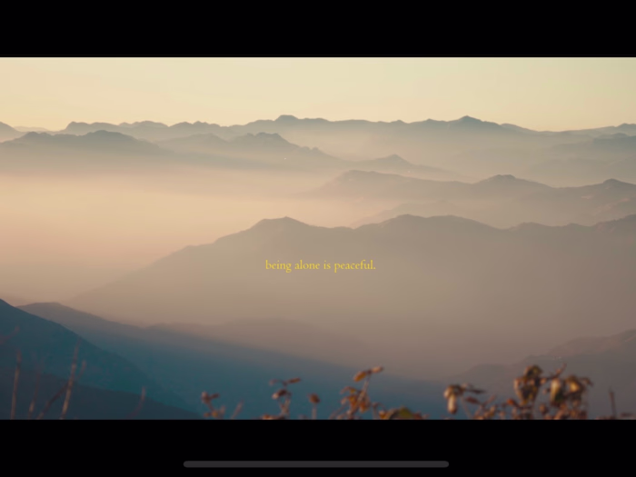 Sometimes being alone is Peaceful | Short film 