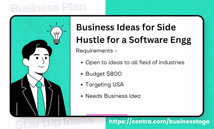 Created a Side Hustle Business