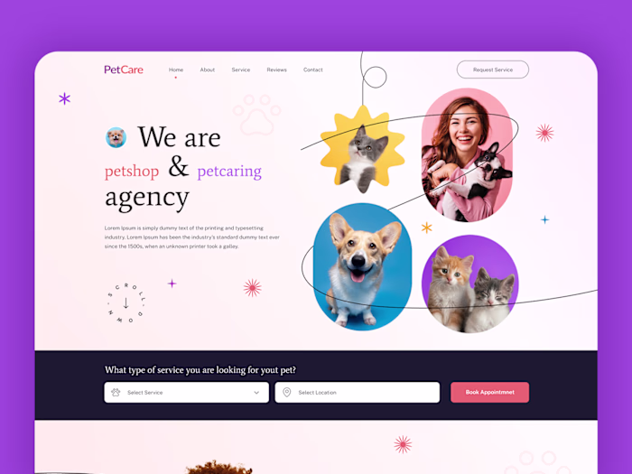 PetShop & PetCare | Webflow Website Design and Development 