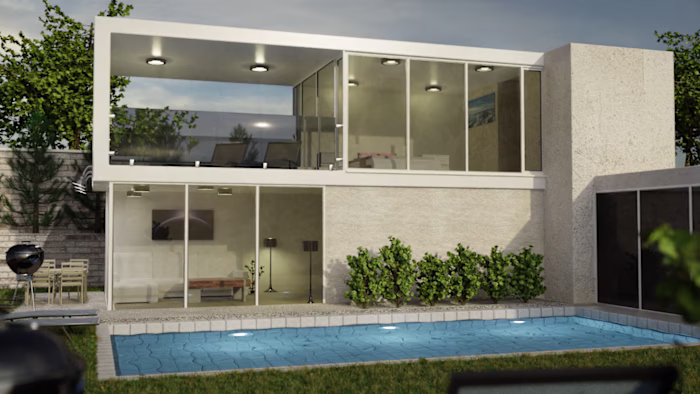 Architecture Render for a Simple