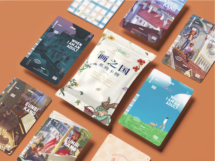 Japanese Illustration Award Card Design