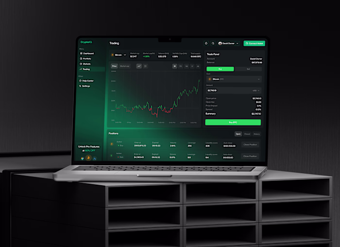 CryptoIQ - SaaS Crypto Dashboard