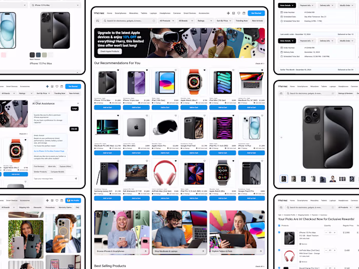 TechNest CRO Optimized E-Commerce Platform + Prototype