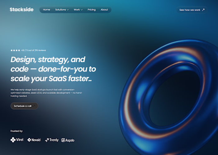 Stackside – Website for SaaS Strategy & Dev Agency