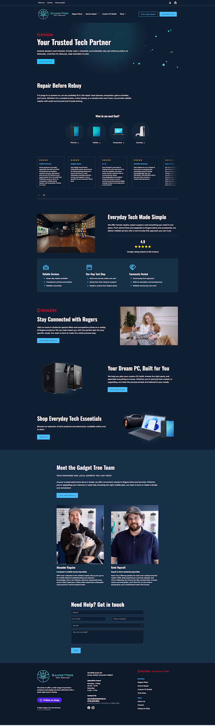 Shopify E-commerce Site for Gadget Tree