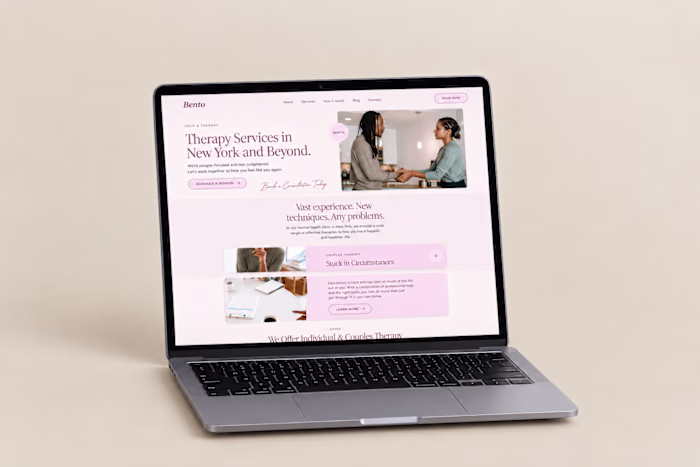 Responsive Therapy Service Website Design