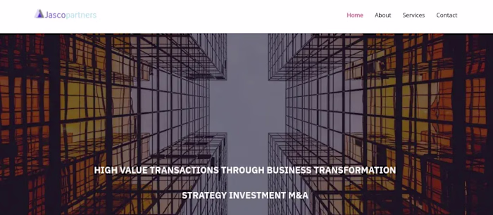 Website Development for an M&A Company