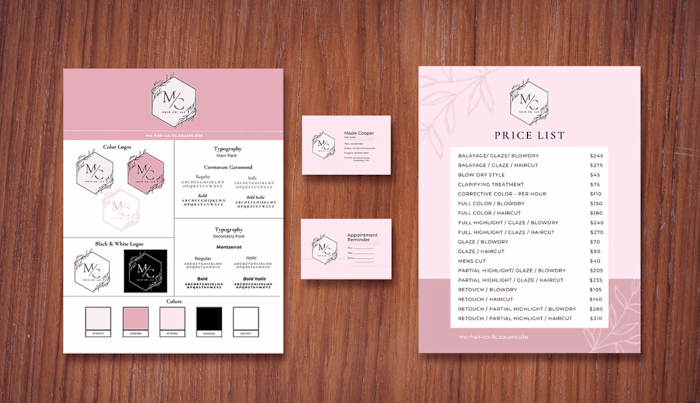 MC Hair Co Branding