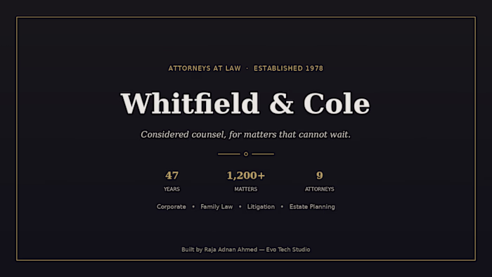 Whitfield & Cole — a