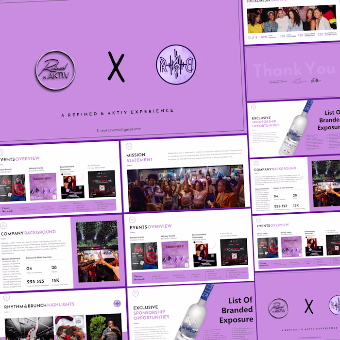 Sponsorship Deck Design for Refined-n-Aktiv