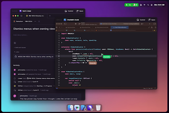 Framer Site for Multiplayer Collaboration on macOS