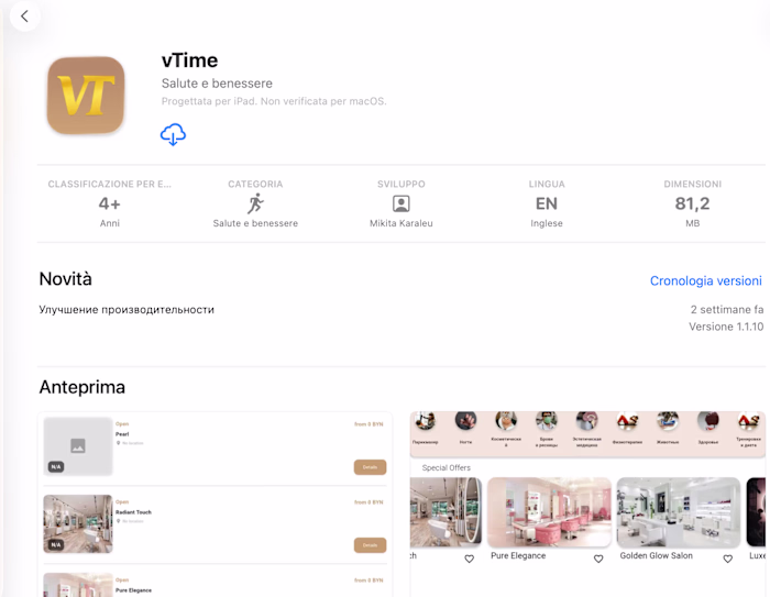 vTime — Booking App for iOS & Android