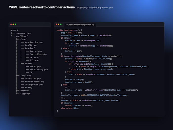 Viper — Open-source PHP MVC framework