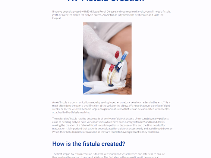 Write Surgical Website Content